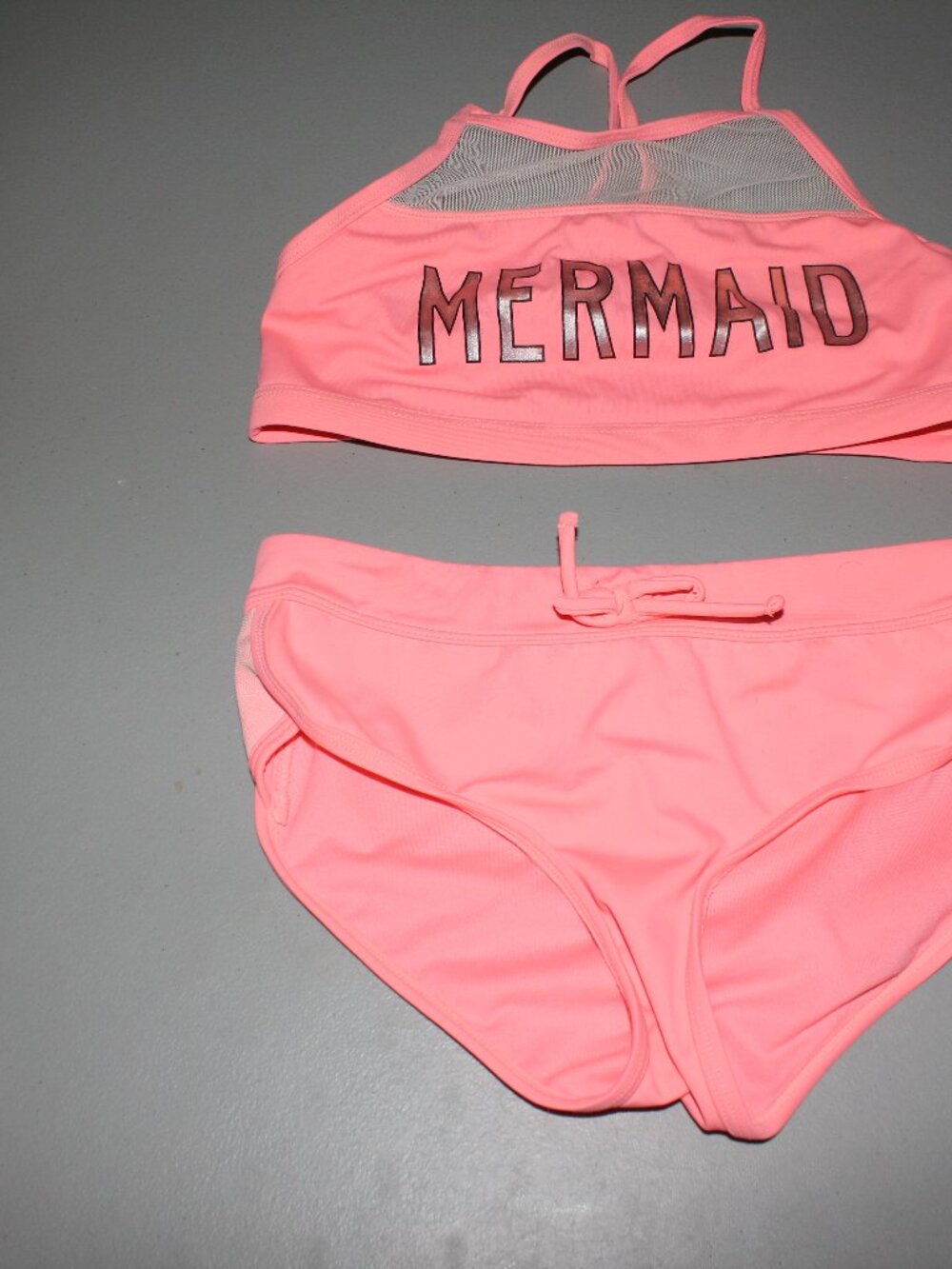 Orange 2 Pcs Justice Bikini Swimsuit Size 12